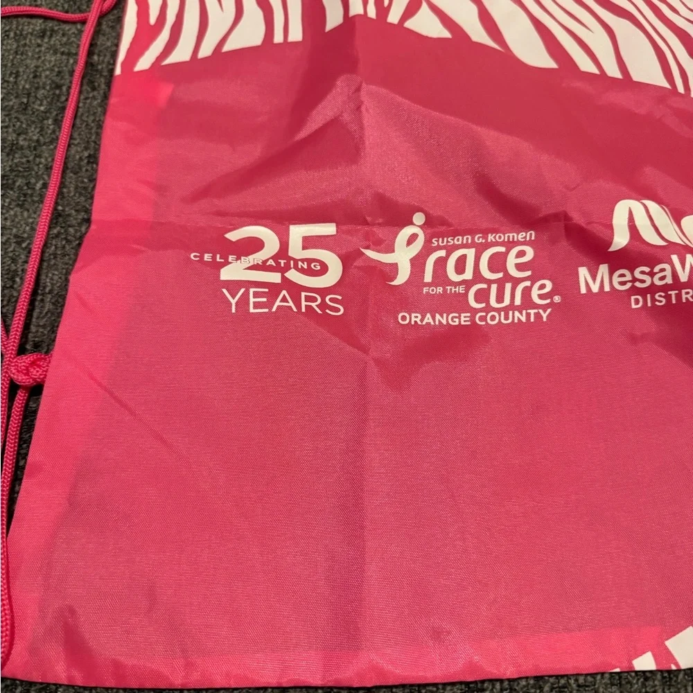 Pink Susan G. Komen Drawstring Bag